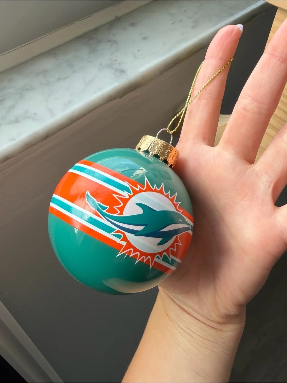 NFL Miami Dolphins Christmas ornament